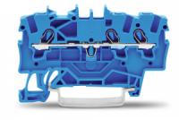 2001-1304 3-проводные проходные клеммы; 1,5; Для исполнений Ex e II и Ex i; боковая и центральная маркировка; для DIN-рейки 35 x 15 и 35 x 7,5; Push-in CAGE CLAMP