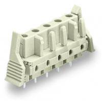 722-734/039-000 Розетка под пайку THT; 0.6 x 1.0 mm solder pin; прямые; 100% защита от неправильного подсоединения; Фиксирующий рычаг; Шаг контактов 7,5 мм; 4-пол.