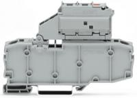 2006-1631/1099-836 2-проводные клеммы с предохранителем; с поворотным патроном предохранителя; с торцевой пластиной; со светодиодной индикацией перегорания предохранителя; 230 В; для DIN-рейки 35 x 15 и 35 x 7,5; 3; Push-in CAGE CLAMP