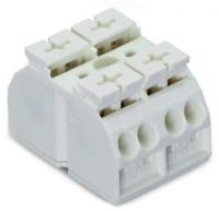 862-652 ПОД ЗАПРОС  4-проводная клеммная колодка с монтажными штифтами; 2-пол.; без заземляющего контакта; для винта и гайки 2 3 мм; с 2 выводами; 4 mm2