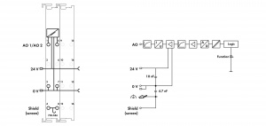 750-586 2-канальный аналоговый выход; с 2- на 4-проводное соединение; Искробезопасный