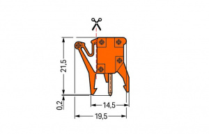 249-113 Тестовый адаптер; совместимы с клеммами для печатных плат серий 255, 256, 257; 1-пол.; Шаг контактов 7,62 мм / 0,3 дюйма