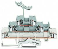 280-548 Трехуровневые клеммы; Экранированные / проходные / проходные клеммы; с нанесением маркировки; для DIN-рейки 35 x 15 и 35 x 7,5; 2,5 мм2; CAGE CLAMP