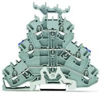 2002-3248 Трехуровневые клеммы; Экранированные / проходные / проходные клеммы; экран/N/L; с нанесением маркировки; для DIN-рейки 35 x 15 и 35 x 7,5; 2,5 мм2; Push-in CAGE CLAMP