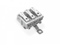 294-8413 Соединитель для светильников; нажимная кнопка, внешняя; для Linect; с винтовым заземляющим контактом; 3-пол.; Код. A; Стор. свет.: для одножильных проводников; Инст. стор.: для всех типов проводников; макс. 2,5 мм2; Темп. окруж. среды: макс. 85 °