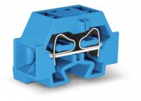 262-334 4-проводные клеммы; подходят для исполнений Ex i; без кнопок; с крепежным фланцем; для винтового или аналогичных типов крепления; Крепежное отверстие 3,2 мм 2; 4 mm2; CAGE CLAMP