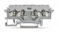 280-606 4-проводные базовые клеммы; для DIN-рейки 35 x 15 и 35 x 7,5; 2,5 мм2; CAGE CLAMP