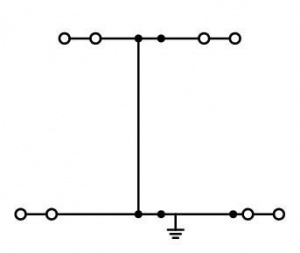 2002-2437 4-проводниковые двухуровневые клеммы; 8-проводные клеммы с заземлением; PE; с нанесением маркировки; внутреннее объединение; для DIN-рейки 35 x 15 и 35 x 7,5; 2,5 мм2; Push-in CAGE CLAMP
