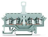 280-622 4-проводные клеммы с размыкателем; для DIN-рейки 35 x 15 и 35 x 7,5; 2,5 мм2; CAGE CLAMP