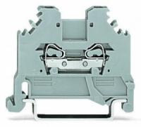 279-104 2-проводные проходные клеммы; 1,5; подходят для исполнений Ex i; боковые маркировочные разъемы; для DIN-рейки 35 x 15 и 35 x 7,5; CAGE CLAMP