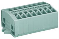 264-108 2-проводные клеммные колодки; 8-пол.; без кнопок; с крепежными фланцами; для винтового или аналогичных типов крепления; Крепежное отверстие 3,2 мм 2; 2,5 мм2; CAGE CLAMP