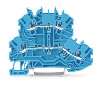 2000-2204 Двухуровневые клеммы; Проходные / проходные клеммы; N/N; без нанесения маркировки; подходят для исполнений Ex i; для DIN-рейки 35 x 15 и 35 x 7,5; 1 мм2; Push-in CAGE CLAMP