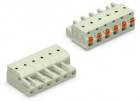 2721-208/026-000 1-проводниковая розетка; 100% защита от неправильного подсоединения; нажимная кнопка; 2,5 мм2; Шаг контактов 7,5 мм; 8-пол.