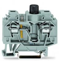 282-128/281-417 2-проводные клеммы с предохранителем; с индикацией перегорания предохранителя с помощью неоновой лампы; для DIN-рейки 35 x 15 и 35 x 7,5; 3; CAGE CLAMP