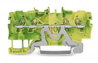 2000-1407 4-проводные клеммы с заземлением; 1 мм2; подходят для исполнений Ex e II; боковая и центральная маркировка; для DIN-рейки 35 x 15 и 35 x 7,5; Push-in CAGE CLAMP