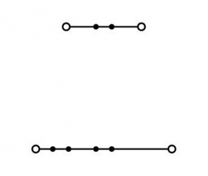 2002-2601 Двухуровневые клеммы; Проходные / проходные клеммы; тот же профиль, что и у двухуровневых клемм с размыкателем; L/L; без нанесения маркировки; для DIN-рейки 35 x 15 и 35 x 7,5; 2,5 мм2; Push-in CAGE CLAMP