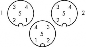 756-9301/050-000 Сдвоенный распределительный соединитель M12