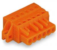 231-304/031-000 1-проводниковая розетка; зажимное кольцо; 2,5 мм2; Шаг контактов 5,08 мм; 4-пол.