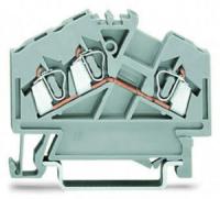 280-641 3-проводные проходные клеммы; 2,5 мм2; центральная маркировка; для DIN-рейки 35 x 15 и 35 x 7,5; CAGE CLAMP