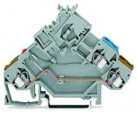 280-562/281-434 2-пров. клеммы для исполн. устройств; красный светодиод; с цветн. отверст. для ввода проводников; 2,5 мм2; CAGE CLAMP