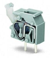 255-752 Наборная клемма на печатную плату; нажимная кнопка; 2,5 мм2; Шаг контактов 7,5/7,62 мм; 1-пол.; CAGE CLAMP; опция объединения