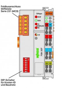 750-337 Каплер полевой шины CANopen; MCS