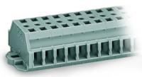 261-431 2-проводные клеммные колодки; 11-пол.; без кнопок; с крепежными фланцами; для винтового или аналогичных типов крепления; Крепежное отверстие 3,2 мм 2; 2,5 мм2; CAGE CLAMP
