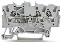 2001-1311/1000-410 Компонентная клемма; 3-проводн.; с диодом 1N4007; анод слева; для DIN-рейки 35 x 15 и 35 x 7,5; 1,5; Push-in CAGE CLAMP