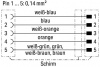 756-1306/060-100 Кабель системной шины углового исполнения; 10 м; устанавливаются на оба конца; В-кодирование; Розетка M12 углового исполнения; Штекер M12, углового исполнения