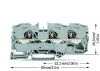 2010-1301 3-проводные проходные клеммы; 10 мм2; подходят для исполнений Ex e II; боковая и центральная маркировка; для DIN-рейки 35 x 15 и 35 x 7,5; Push-in CAGE CLAMP