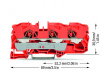 2010-1302 3-проводные проходные клеммы; 10 мм2; подходят для исполнений Ex e II; боковая и центральная маркировка; для DIN-рейки 35 x 15 и 35 x 7,5; Push-in CAGE CLAMP