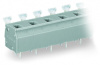 255-624/000-009/999-950 Клемма на печатную плату; нажимная кнопка; 2,5 мм2; Шаг контактов 10/10,16 мм; 24-пол.; подходят для применений Ex e; CAGE CLAMP; опция объединения