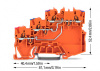 2000-5372 3-проводные клеммы питания датчика; для датчиков PNP-переключения (положительного); с цветн. отверст. для ввода проводников; 1 мм2; Push-in CAGE CLAMP