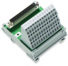 289-620 Интерфейсный модуль; с миниатюрной вилкой D-sub; 25-пол.; для ответного соединителя с паяным соединением; с экранированным соединением; Вертикальный монтаж