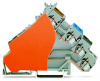 280-588/280-323 4-проводные клеммы с датчиком; для датчиков PNP-переключения (положительного); для штекерных предохранителей; с оранжевой торцевой пластиной; с цветн. отверст. для ввода проводников; 2,5 мм2; CAGE CLAMP