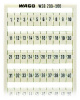 209-566 Маркировочная карта WSB; в картах; МАРКИРОВАНО; 1 ... 50&2X; not stretchable; Горизонтальная маркировка; с креплением на защелке