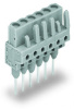 232-133/005-000 Розетка для клемм на рейку; прямые; Шаг контактов 5 мм; 3-пол.