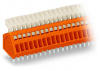 233-510 Клемма на печатную плату; нажимная кнопка; 0,5 мм2; Шаг контактов 2,54 мм; 10-пол.; CAGE CLAMP