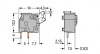 255-752 Наборная клемма на печатную плату; нажимная кнопка; 2,5 мм2; Шаг контактов 7,5/7,62 мм; 1-пол.; CAGE CLAMP; опция объединения