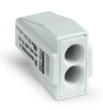 773-492 Соединитель PUSH WIRE для распределительных коробок; для одно- и многожильных проводников; для применений Ex; макс. 2,5 мм2; 2-проводн.; светло-серый корпус; светло-серая крышка; макс. рабочая темп. окр. среды 60 °C