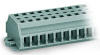 261-431 2-проводные клеммные колодки; 11-пол.; без кнопок; с крепежными фланцами; для винтового или аналогичных типов крепления; Крепежное отверстие 3,2 мм 2; 2,5 мм2; CAGE CLAMP