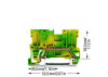 769-227 2-контактные базовые клеммы с заземлением; для DIN-рейки 35 x 15 и 35 x 7,5
