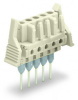 722-132/005-000/039-000 Розетка для клемм на рейку; прямые; 100% защита от неправильного подсоединения; Фиксирующий рычаг; Шаг контактов 5 мм; 3-пол.