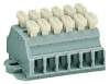 261-426/341-000 2-проводные клеммные колодки; 6-пол.; с обеих сторон с нажимными кнопками; с крепежными фланцами; для винтового или аналогичных типов крепления; Крепежное отверстие 3,2 мм 2; 2,5 мм2; CAGE CLAMP