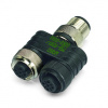756-9301/050-000 Сдвоенный распределительный соединитель M12