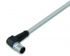 756-3104/040-100 Кабель электропитания углового исполнения; 10 м; устанавливаются на один конец; А-кодирование; Штекер M12, углового исполнения; один свободный конец кабеля