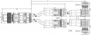 756-5516/040-020 Распределительный кабель датчика / исполнительного устройства; устанавливаются на оба конца; 4-пол.; 2 розетки M12, прямые; Штекер М12, прямой; 2 м