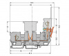 769-181 1-проводные / 1-контактные базовые клеммы; с 2 позициями для перемычки; для DIN-рейки 35 x 15 и 35 x 7,5; 4 mm2; CAGE CLAMP