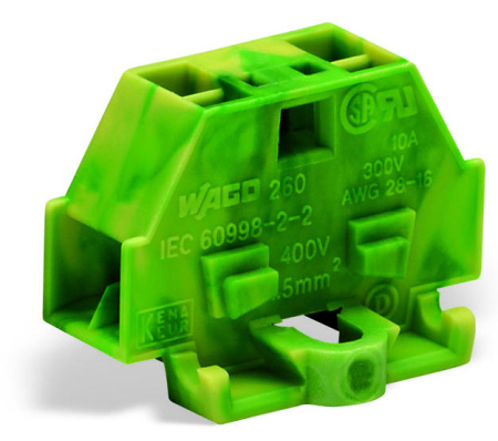 260-337 4-проводные клеммы; без кнопок; с крепежным фланцем; для винтового или аналогичных типов крепления; Крепежное отверстие 3,2 мм 2; 1,5; CAGE CLAMP