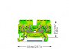 870-837 4-проводные клеммы с заземлением; 2,5 мм2; боковые маркировочные разъемы; для DIN-рейки 35 x 15 и 35 x 7,5; CAGE CLAMP
